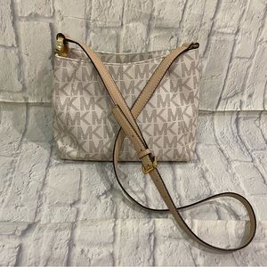 Michael Kors Large Vanilla Signature Logo Bag